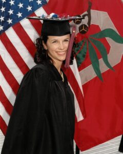 Kat Depizzo at her 2003 Ohio State graduation