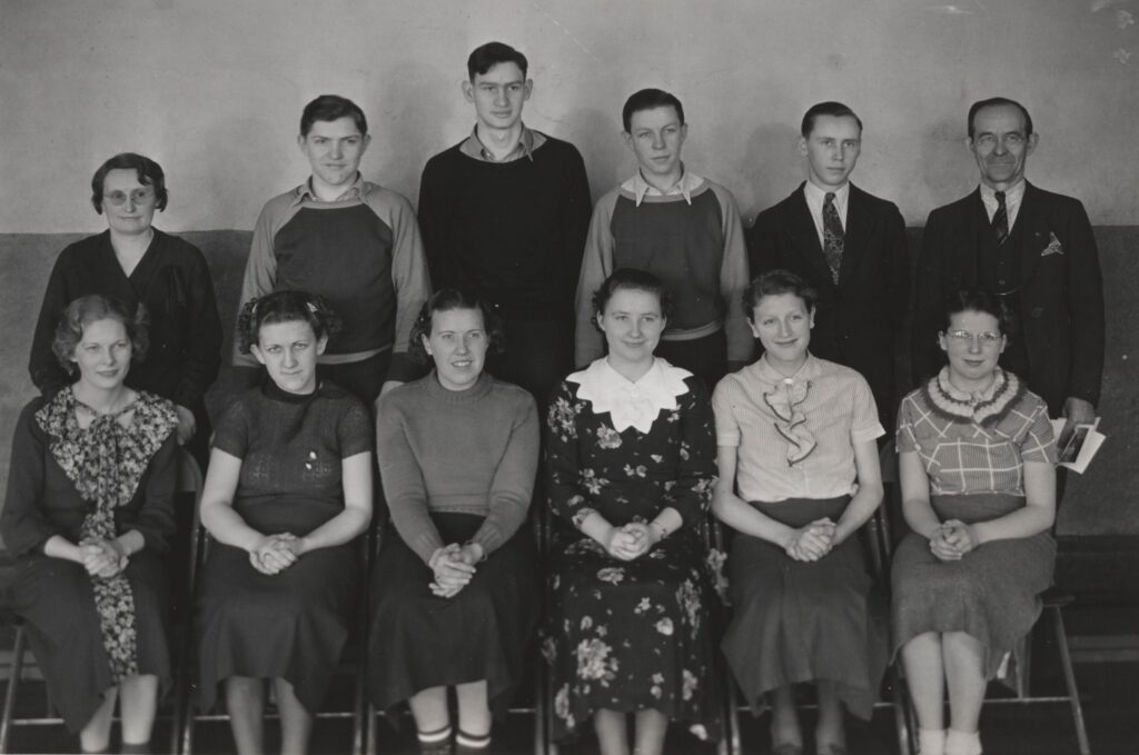 Monroe Township High School class photo from the 1930s