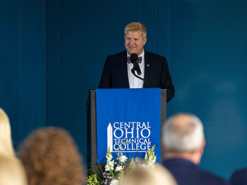 John Berry speaking at Central Ohio Technical College