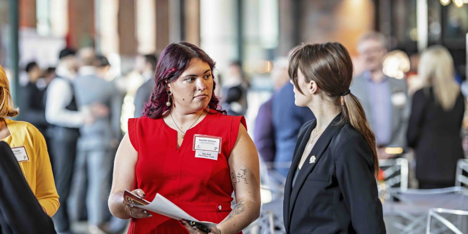 Danielle Johnson coordinating an event