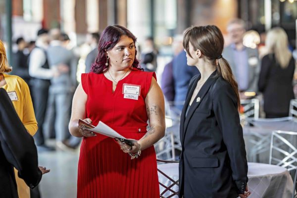 Danielle Johnson coordinating an event