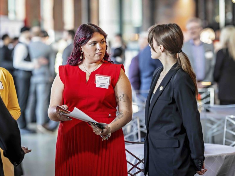 Danielle Johnson coordinating an event